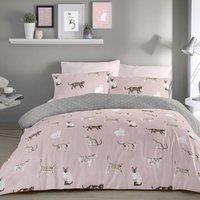 Fusion Cats Reversible Duvet Cover and Pillowcase Set