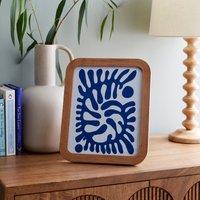 Ribbed Wooden Photo Frame