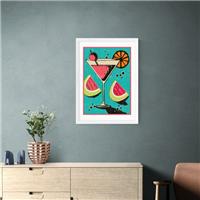 East End Prints Miami Cocktail Print by Jil White
