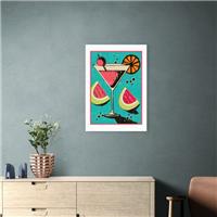 East End Prints Miami Cocktail Print by Jil White