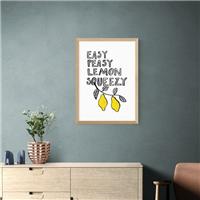 East End Prints Easy Peasy Lemon Print by Keren Parmley