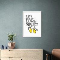 East End Prints Easy Peasy Lemon Print by Keren Parmley