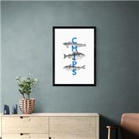 East End Prints Fish and Chips Print by Rocket Jack