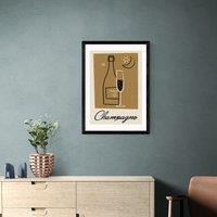 East End Prints Champagne Print by Telegramme Paper Co