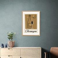 East End Prints Champagne Print by Telegramme Paper Co