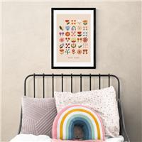 East End Prints Flower Garden Soft Pink Print by Kid of the Village