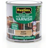 Rustins 250ml Clear Matt Poly Varnish