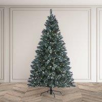 6.5ft Pre-Lit Colour Switch Heartwood Blue Christmas Tree