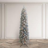 6.5ft Frosted Arden Pine Pre-lit Christmas Tree