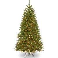 6ft Pre-Lit North Valley Spruce Hinged Christmas Tree