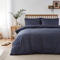 Super Soft Microfibre Stripe Duvet Cover and Pillowcase Set