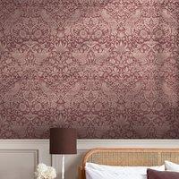 William Morris Strawberry Thief Fibrous Wallpaper