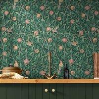 William Morris Bird Pomegranate Wallpaper