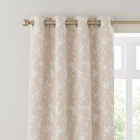 Floral Herringbone Thermal Eyelet Curtains