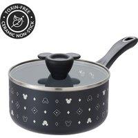 Disney Monochrome Mickey Mouse: Ceramic Non-Stick Saucepan & Lid - 18cm