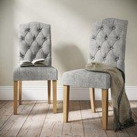 Normandy Set of 2 Chelsea Dining Chairs, Fabric