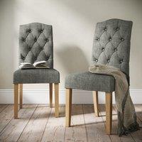 Normandy Set of 2 Chelsea Dining Chairs, Fabric