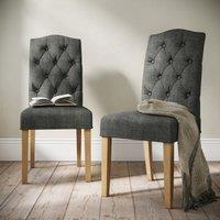 Normandy Set of 2 Chelsea Dining Chairs, Fabric