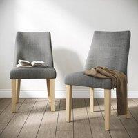 Cara Set of 2 Dining Chairs, Luna Fabric