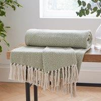 Jenson Herringbone Throw Blanket 200cm x 200cm