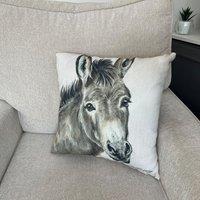 Christine Varley Donkey Square Cushion