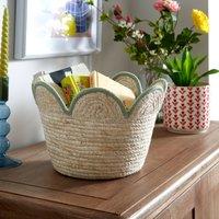 Small Scalloped Maize Basket