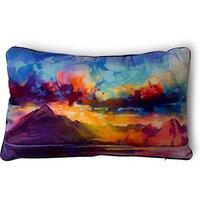The Art Group Scott Naismith Cuillins Ridge Velvet Rectangle Cushion