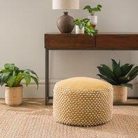 Jersey Bobble Round Pouffe