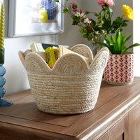 Small Scalloped Maize Basket