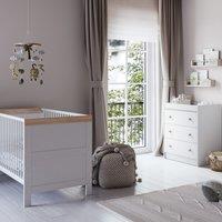 Little Acorns Florence Cot Bed and 3 Drawer Chest Nursery Set