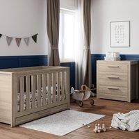 Little Acorns Ellesmere Cot Bed and 3 Drawer Chest Nursery Set