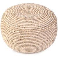 Kaikoo Jute Stripe Bean Bag Pouffe