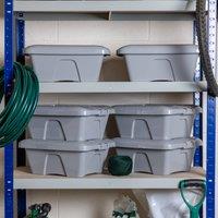 Wham Home Set of 6 9L Grey Boxes with Lids