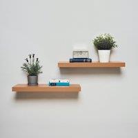 Set of 2 Floating Shelves, 40cm