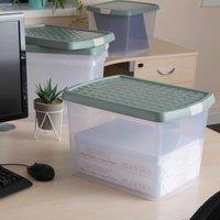 Wham Clip Pack of 4 Rectangle Storage Boxes With Lids