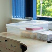 Wham Clip Pack of 4 Square Storage Boxes With Lids