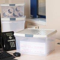 Wham Clip Pack of 4 Square Storage Boxes With Lids