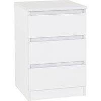 Walker 3 Drawer Bedside Table
