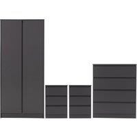 Walker Double Wardrobe Bedroom Furniture Set