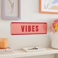 Vibes Metal Plaque