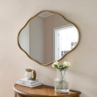 Frances Antique Brass Effect Pond Wall Mirror