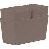 Wham Studio Set of 3 Etched Plastic Storage Basket 2 x 1.01, 6.01