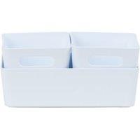 Wham Studio Set of 3 Etched Plastic Storage Basket 2 x 8.01, 11.01