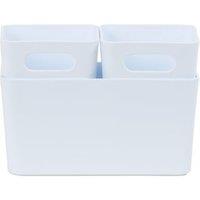 Wham Studio Set of 3 Etched Plastic Storage Basket 2 x 1.01, 6.01