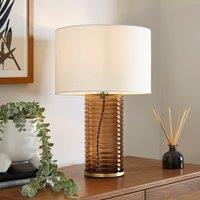 Nico Ribbed Glass Table Lamp