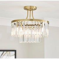 Audra 3 Light Semi Flush Ceiling Light