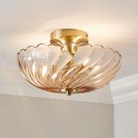 Lucille 2 Light Semi Flush Ceiling Light