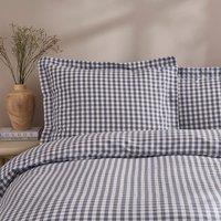Portloe Gingham Woven 100% Cotton Continental Pillowcase