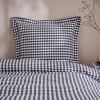 Portloe Gingham Woven 100% Cotton Continental Pillowcase