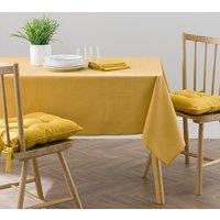 Wipe Clean BCI Cotton Tablecloth Ochre